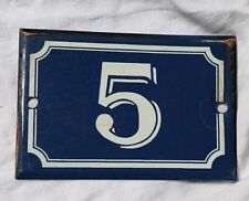 Plaque Tôle Numéro De Rue Maison Nº 5
