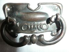  DEUX TIRETTES DE TIROIR POUR MEUBLE EN METAL