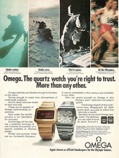 Omega Montre Digitale Megaquartz 32 Astronautes 1975 Publicité 1 Page