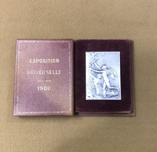 médaille en bronze argenté EXPOSITION UNIVERSELLE 1900 PARIS signée ROTY écrin