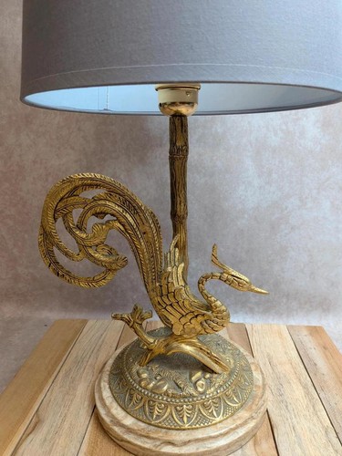 Grande lampe vintage laiton - grande, en