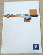 🚘 Brochure PEUGEOT 206 CC 307 SW ROLAND GARROS Catalogue Prospekt Deutsch Sales