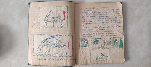 Cahier écolier 1950 - cahier,