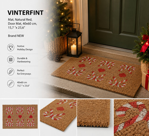 Tapis ikea vinterfint - ikea, rouge