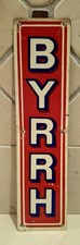 Byrrh - tôle publicitaire ancienne, tôle lithographiée. No plaque émaillée