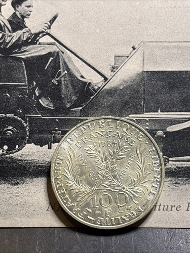 Piece monnaie 100 francs 1984 - 100,