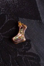 Pendentif Vintage En Nacre D'Abalone Boho Hippie Forme Organique II