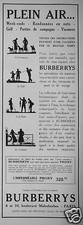 PUBLICITÉ BURBERRYS PLEIN AIR