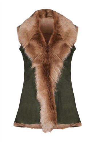 Gilet mouton suède - mouton,