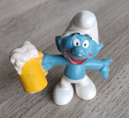 Figurine schtroumpf chope - figurine, de