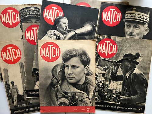 Magazines match 1939 1940 lot - match, (lot