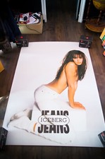 ICEBERG JEANS ✯ Large French Bus Shelter Vintage Advertising Poster Original