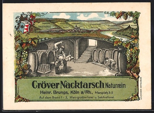 Carte postale kröv wein - carte, kröv,