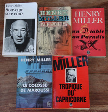 HENRY MILLER - LOT DE 5 LIVRES