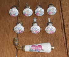 Ancienne poignée et bouton en