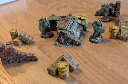 épave barricades 28mm 3d - 28mm,
