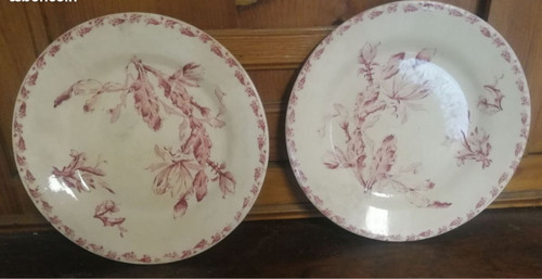 Assiettes plates anciennes - assiettes,
