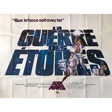 STAR WARS - A NEW HOPE French Movie Poster  - 94x63 in. - 1977 - George Lucas, H