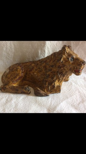 Lion fonte acier peinture - fonte,