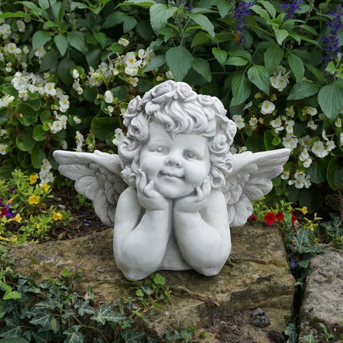 Buste ange avec - avec, ailes