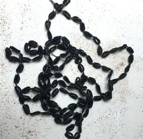 Métrage perles jais collier - métrage,