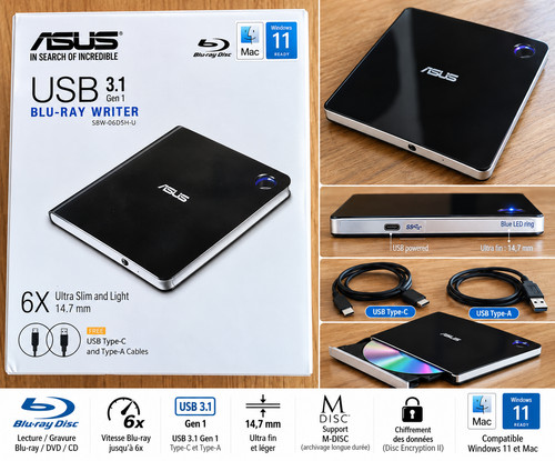 Graveur blu ray - blu-ray, asus