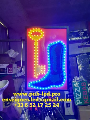 Enseigne led cordonnerie - led,