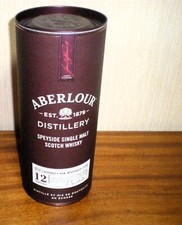 Étui vide pour bouteille de whisky ABERLOUR DISTILLERY SPEYSIDE SINGLE MAL 70 cL