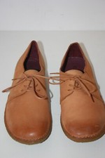 KICKERS  Sneakers Lacets Cuir Marron Clair T 38 TTBE