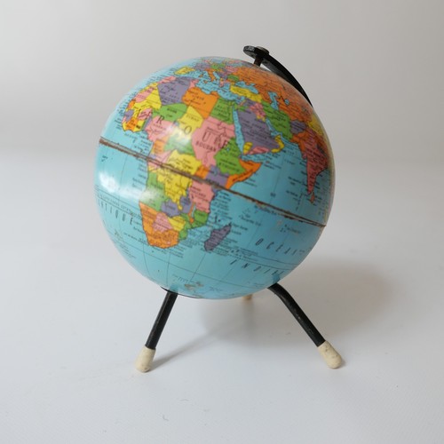 Globe terrestre métal - globe,