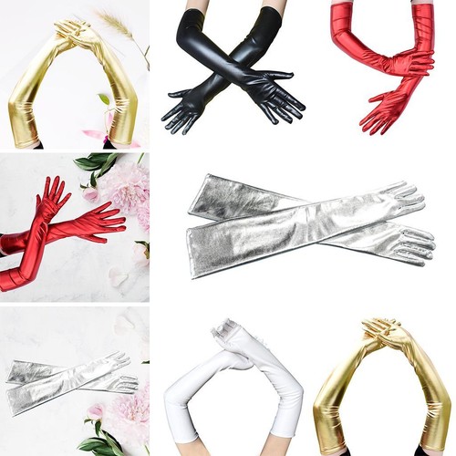 Gants longs cuir pour - en,