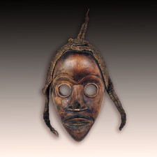 Masque Africain Bois Sculpté