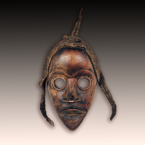 Masque africain bois sculpté - masque,
