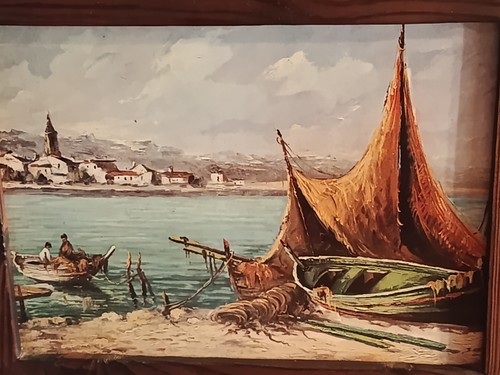Tableau ancien huile - tableau, sur