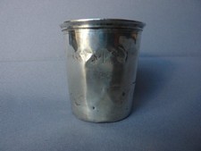 TIMBALE ANCIENNE EN ARGENT MASSIF POINCON MINERVE ORFEVRE C T