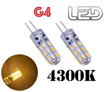 2 ampoules G4 LED 4300K éclairage Camping car Caravane Pilote Burstner Chausson