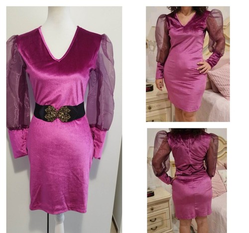 Robe soirée velours - de,