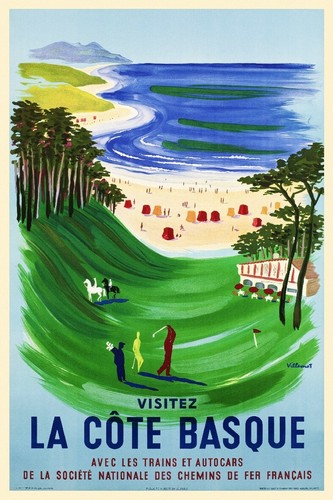 Côte basque rseh poster - cÔte,