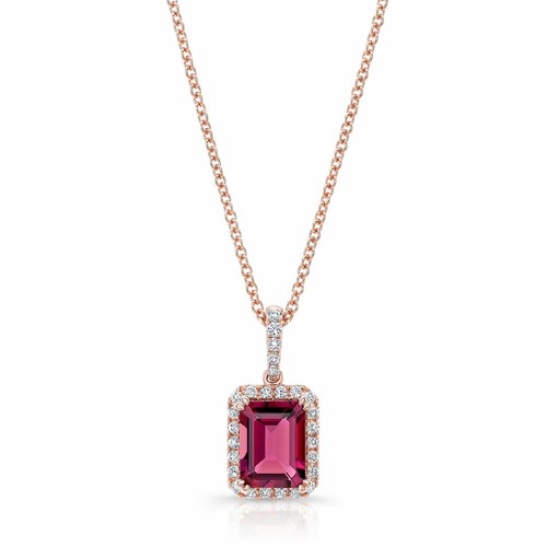 Rose tourmaline diamant - rose,