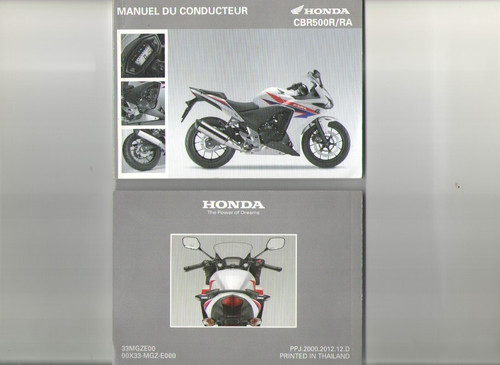 Honda cbr 500 manuel - 500, r
