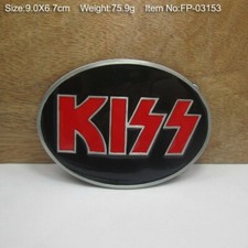 Boucle ceinturon (( KISS - Métal )) biker western