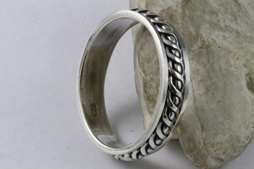 Bague bandes droit en - À,