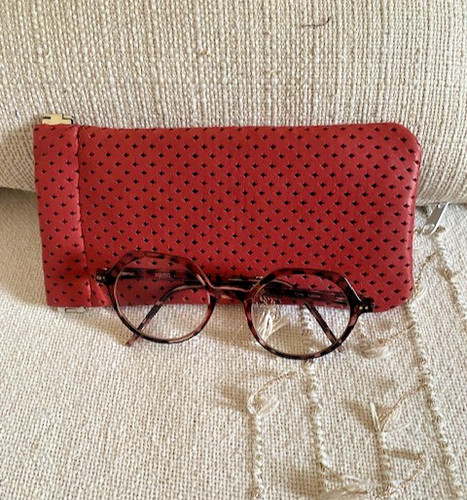 Etui lunettes cuir - lunettes,