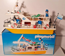 Set Playmobil 3540 boite ancien vintage: Péniche bateau de plaisance