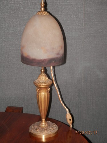 Lampe art deco pate de - art,