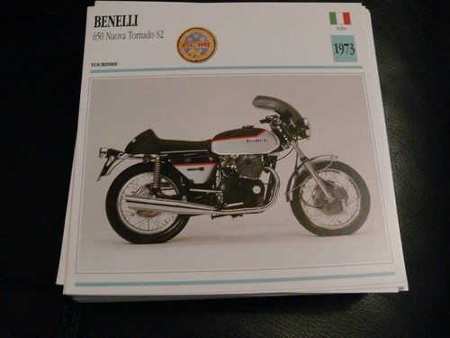Fiche card cartonnée moto - card,