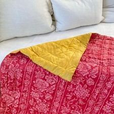 Antique French quilt boutis