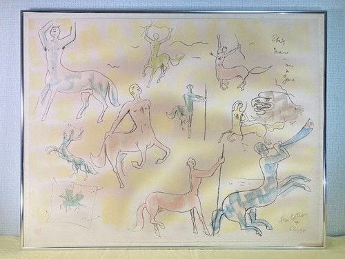 Lithographie signée jean - lithographie,