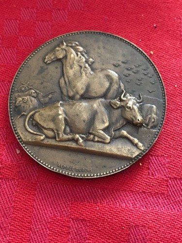 Médaille bronze signée - en,