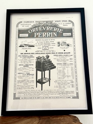 Affiche ancienne orfèvrerie - ancienne,